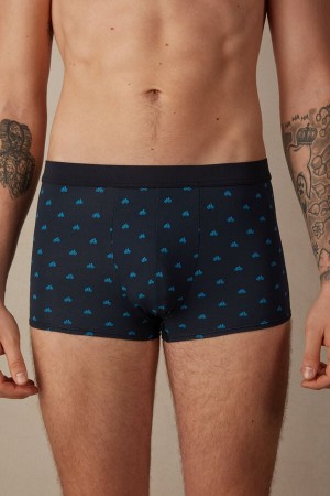 Intimissimi Bicycle in Microfiber Men's Boxer Blue | USA 2657MAZ