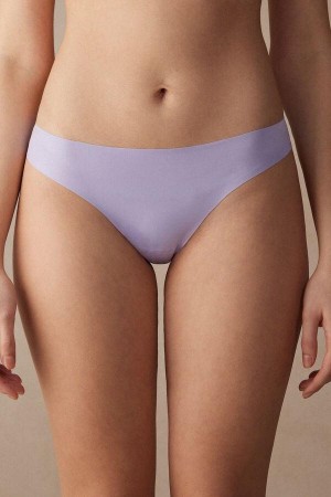 Intimissimi Brazilian in Seamless Ultra Light Microfiber Women's Panties Lavender | USA 2489LHI