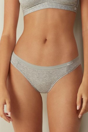 Intimissimi Cotton Brazilian Women's Panties Light Grey | USA 2567LHI