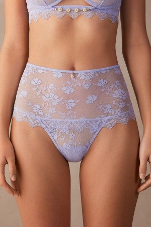 Intimissimi Cover Me in Daisies Hipster Brazilian Women's Panties Lavender | USA 2297SOB