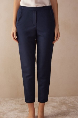 Intimissimi Full Length with Pockets Women's Pants Blue | USA 1795RWH