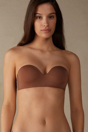 Intimissimi Gioia Bandeau Women's Bras Dark Beige | USA 1178APV