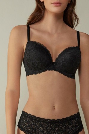 Intimissimi Irina Balconette in Lace Women's Bras Black | USA 1587RWH