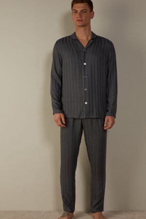 Intimissimi Modal Set Men's Pajamas Grey | USA 2916UTL