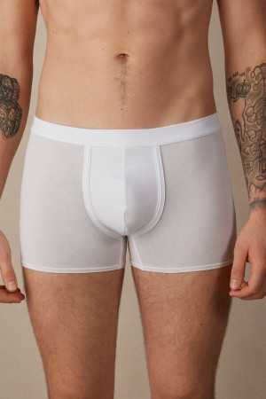 Intimissimi Natural Fresh Supima® Cotton Men's Boxer White | USA 2629PQK