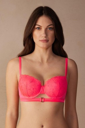 Intimissimi Pure Joy Sofia Balconette Women's Bras Pink | USA 1474XFU