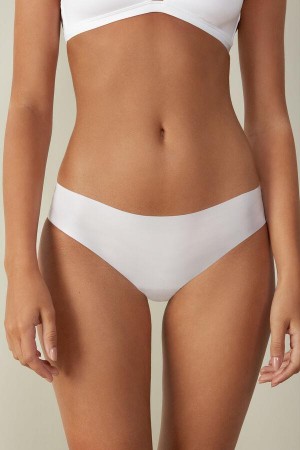 Intimissimi Seamless Microfiber Women's Panties White | USA 2421ORK