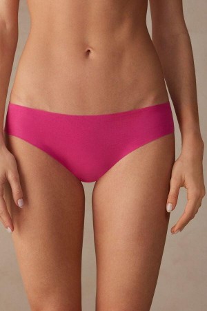 Intimissimi Seamless Supima® Cotton Women's Panties Pink | USA 2379NBW