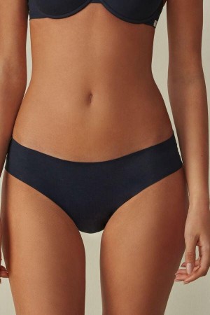 Intimissimi Seamless Supima® Cotton Women's Panties Blue | USA 2417DNF