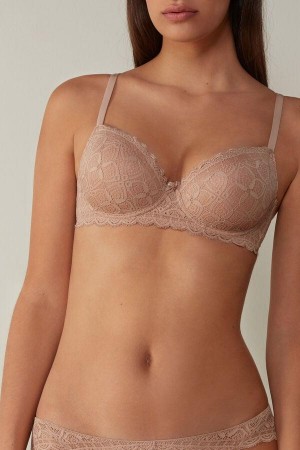 Intimissimi Sofia Balconette in Lace Women's Bras Beige | USA 1605CEI