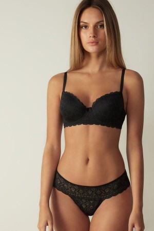 Intimissimi Sofia Balconette in Lace Women's Bras Black | USA 1609MAS