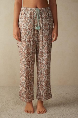 Intimissimi Spices Garden Cotton Trousers Women's Pajamas Multicolor | USA 2010APV