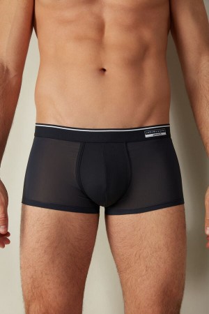 Intimissimi Super Fresh Micro-mesh Men's Boxer Blue | USA 2593LHI