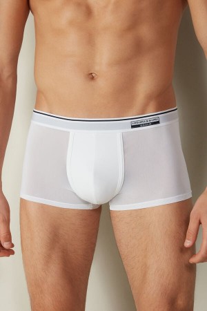 Intimissimi Super Fresh Micro-mesh Men's Boxer White | USA 2595JJP