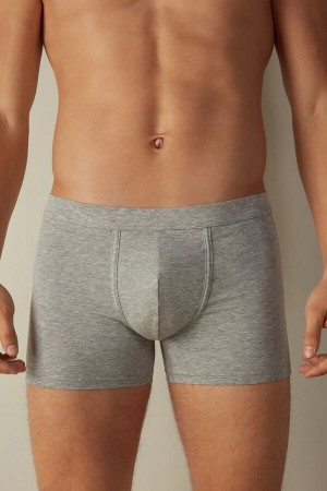 Intimissimi Supima® Cotton Loose Fit Men's Boxer Light Grey | USA 2599DNF