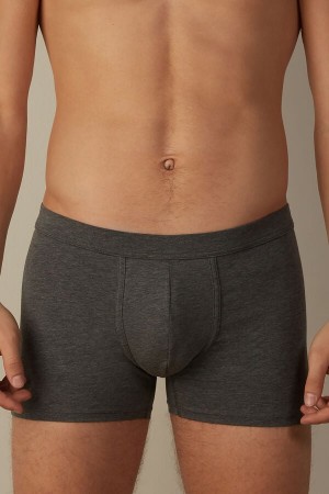 Intimissimi Supima® Cotton Loose Fit Men's Boxer Deep Grey | USA 2619LHI