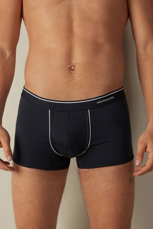 Intimissimi Supima® Cotton Men's Boxer Blue / White | USA 2597GLS