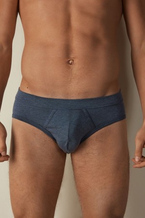 Intimissimi Supima® Cotton Men's Briefs Blue | USA 2675ISS