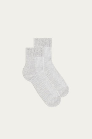 Intimissimi Terrycloth No-show Men's Socks Grey | USA 2824QZT