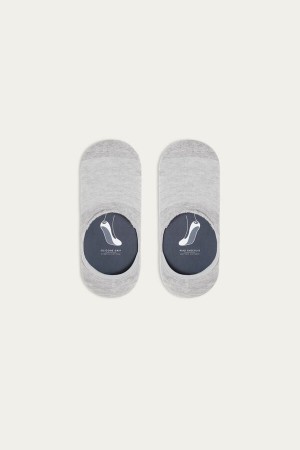 Intimissimi Terrycloth Shoe Liners Men's Socks Grey | USA 2855GLP