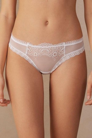 Intimissimi Timeless Simplicity Brazilian Women's Panties White | USA 2456MAQ