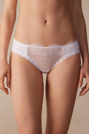 Intimissimi Timeless Simplicity Cotton Women's Panties White | USA 2347TVC