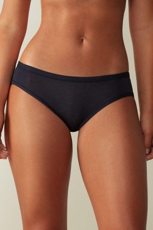 Intimissimi Ultralight Supima® Cotton Briefs Women's Panties Blue | USA 2435XFY