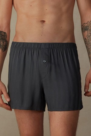 Intimissimi Woven Modal Men's Boxer Grey | USA 2608RWV