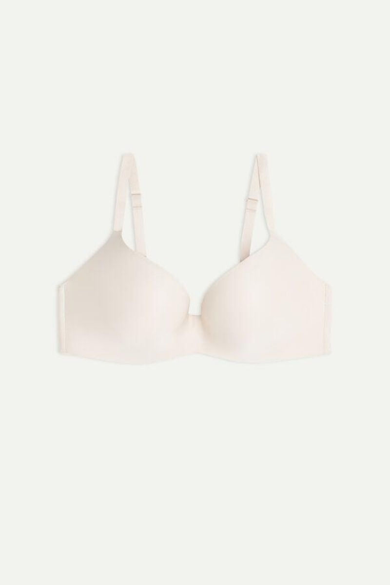 Intimissimi Adele Triangle in Ultralight Microfiber Women's Bras Pink | USA 1173YUK