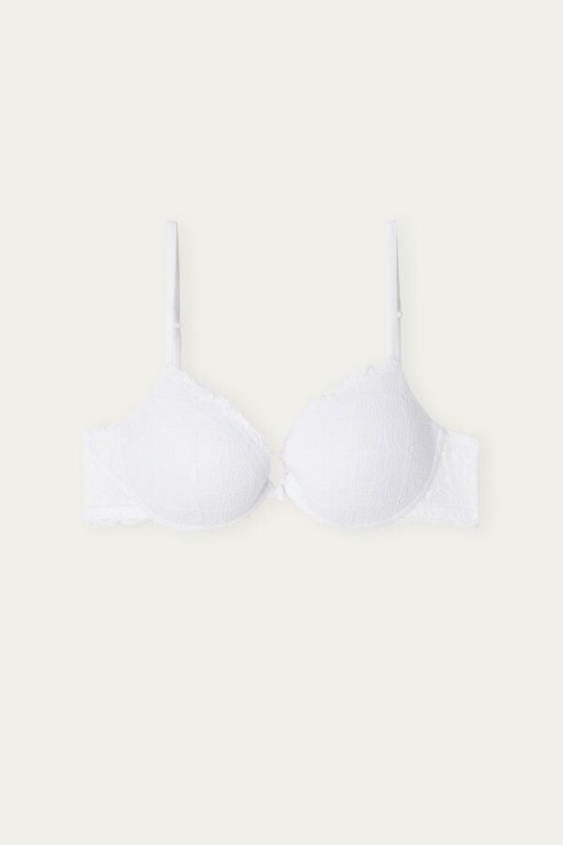 Intimissimi Bellissima Push-up in Lace Women's Bras White | USA 1320VDO