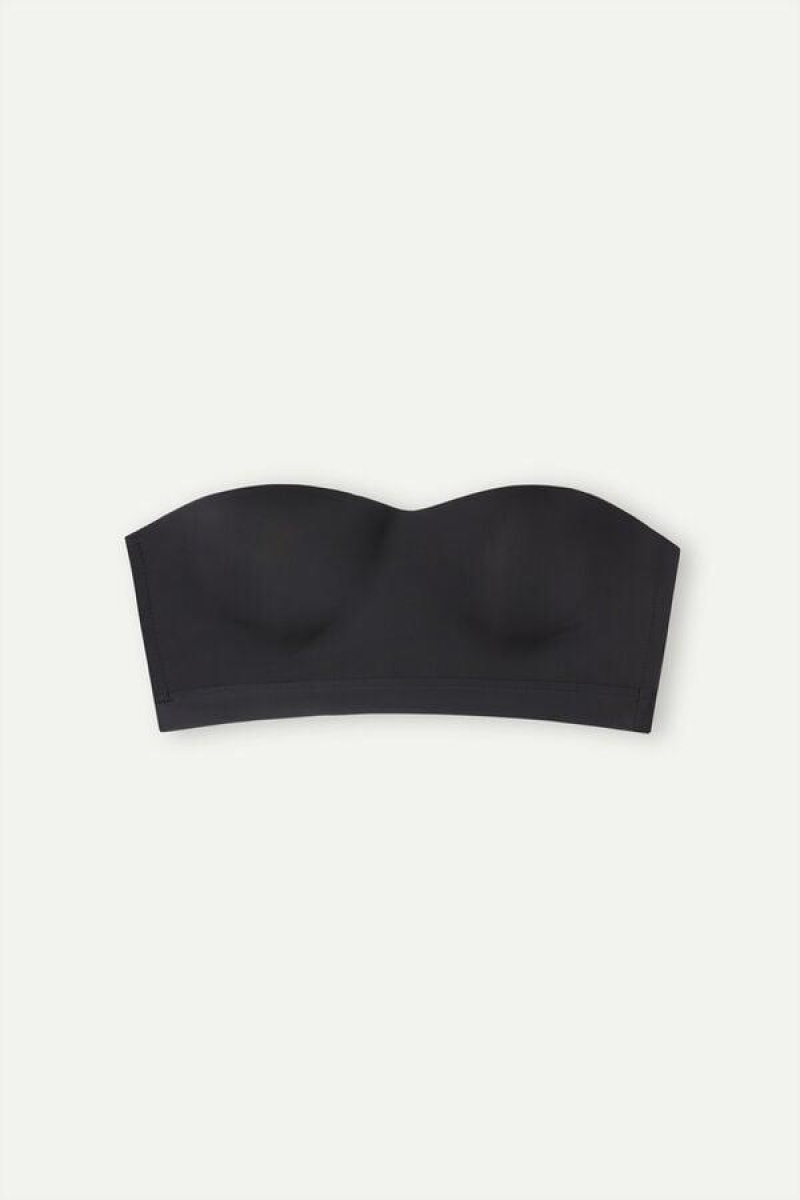 Intimissimi Bra Top in Ultralight Microfiber Women's Bras Black | USA 1197RWH