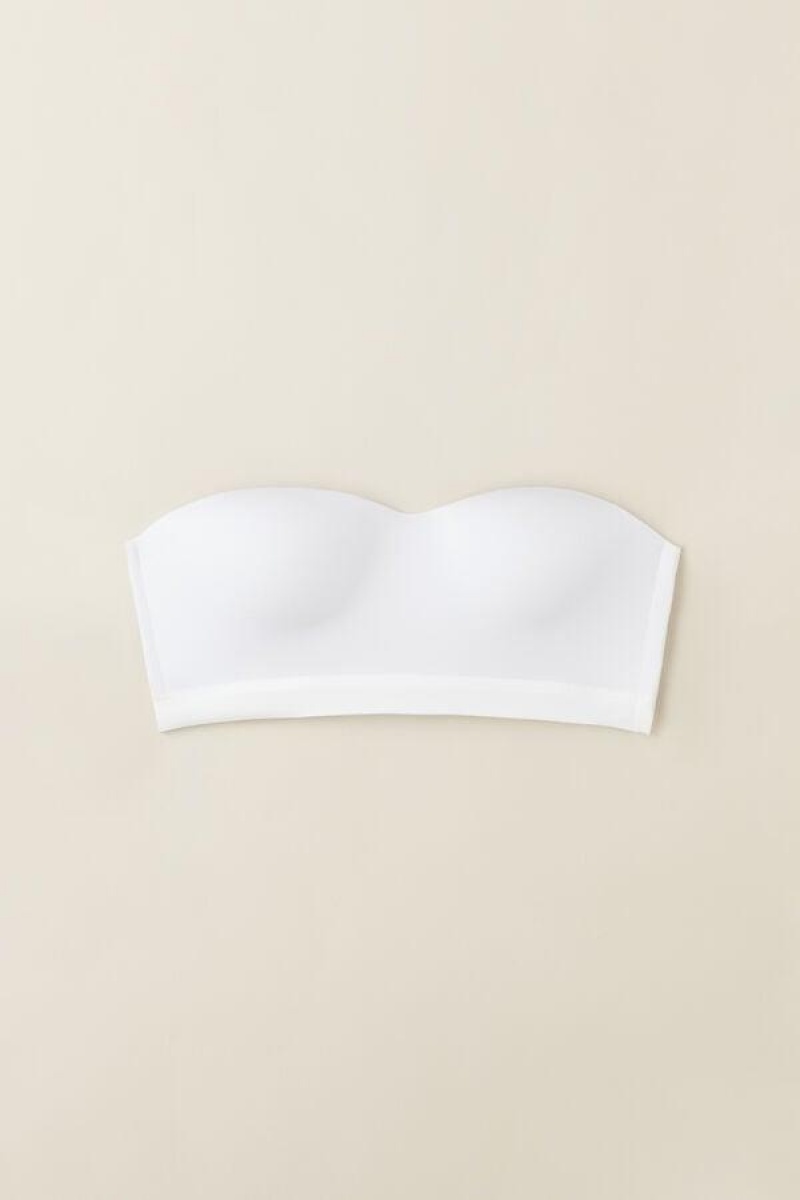 Intimissimi Bra Top in Ultralight Microfiber Women's Bras White | USA 1198TVJ