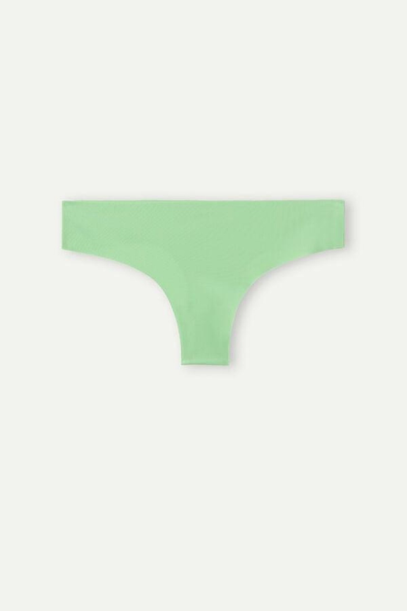 Intimissimi Brazilian in Seamless Ultra Light Microfiber Women's Panties Mint | USA 2487XFY