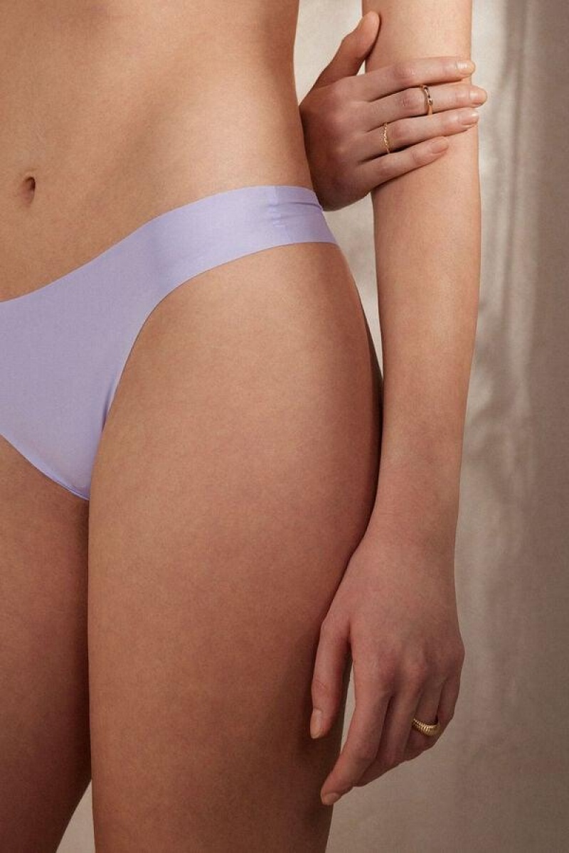 Intimissimi Brazilian in Seamless Ultra Light Microfiber Women's Panties Lavender | USA 2489LHI