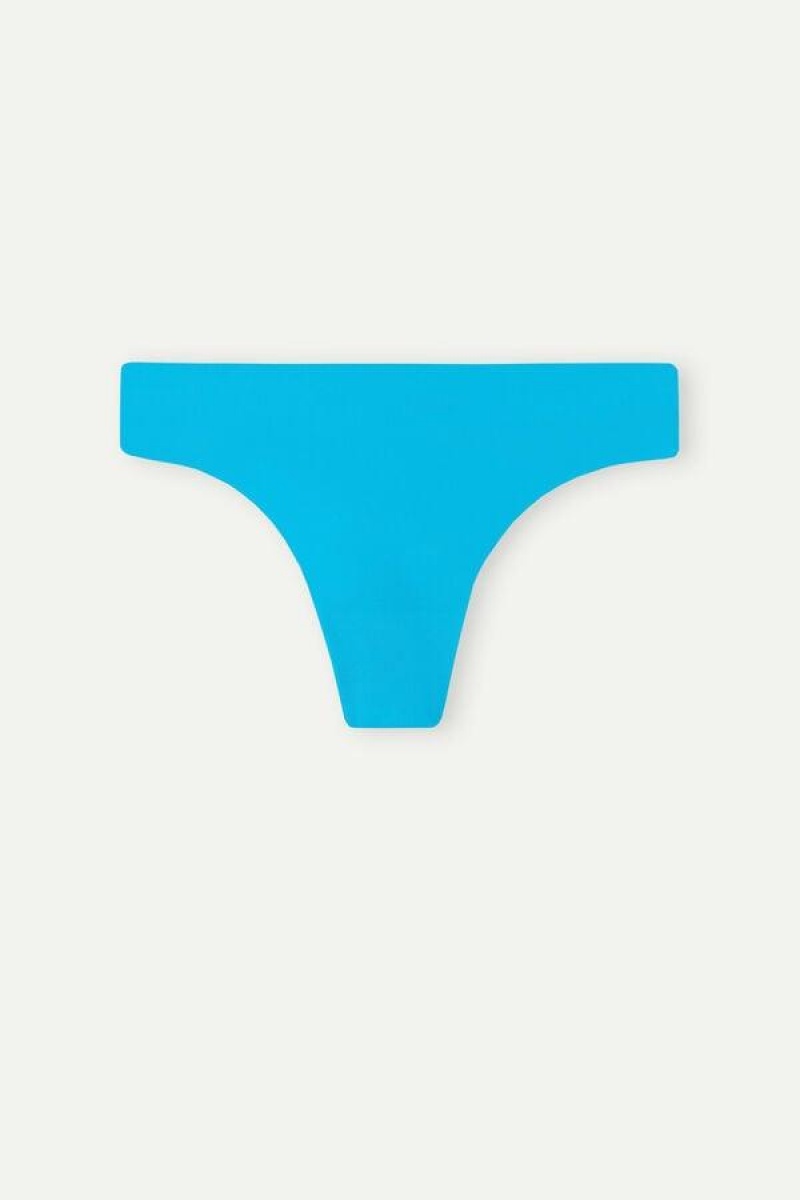 Intimissimi Brazilian in Seamless Ultra Light Microfiber Women's Panties Turquoise | USA 2492HKA