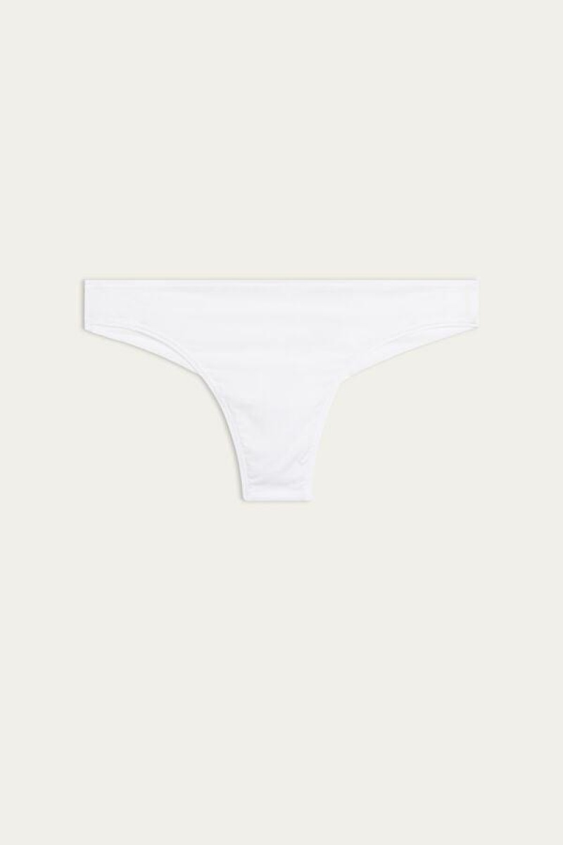 Intimissimi Brazilian in Ultralight Microfiber Women's Panties White | USA 2532WYN