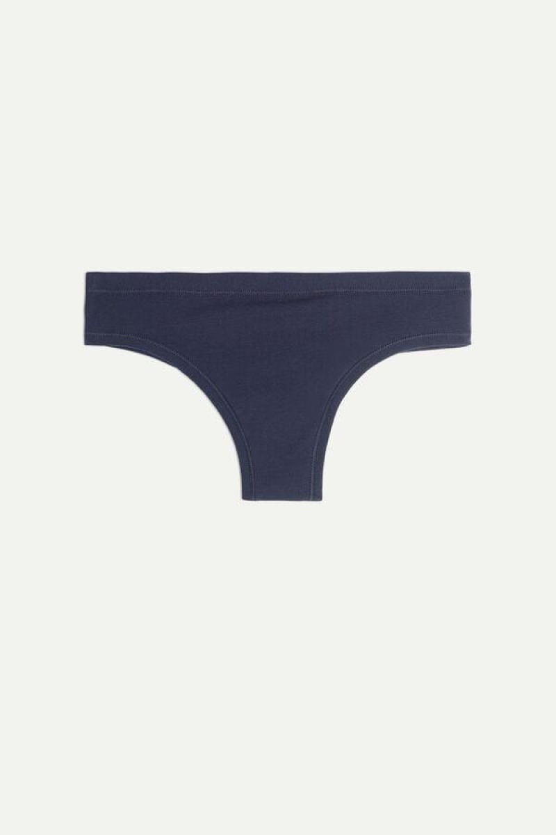 Intimissimi Brazilian in Ultralight Supima® Cotton Women's Panties Blue | USA 2538CET