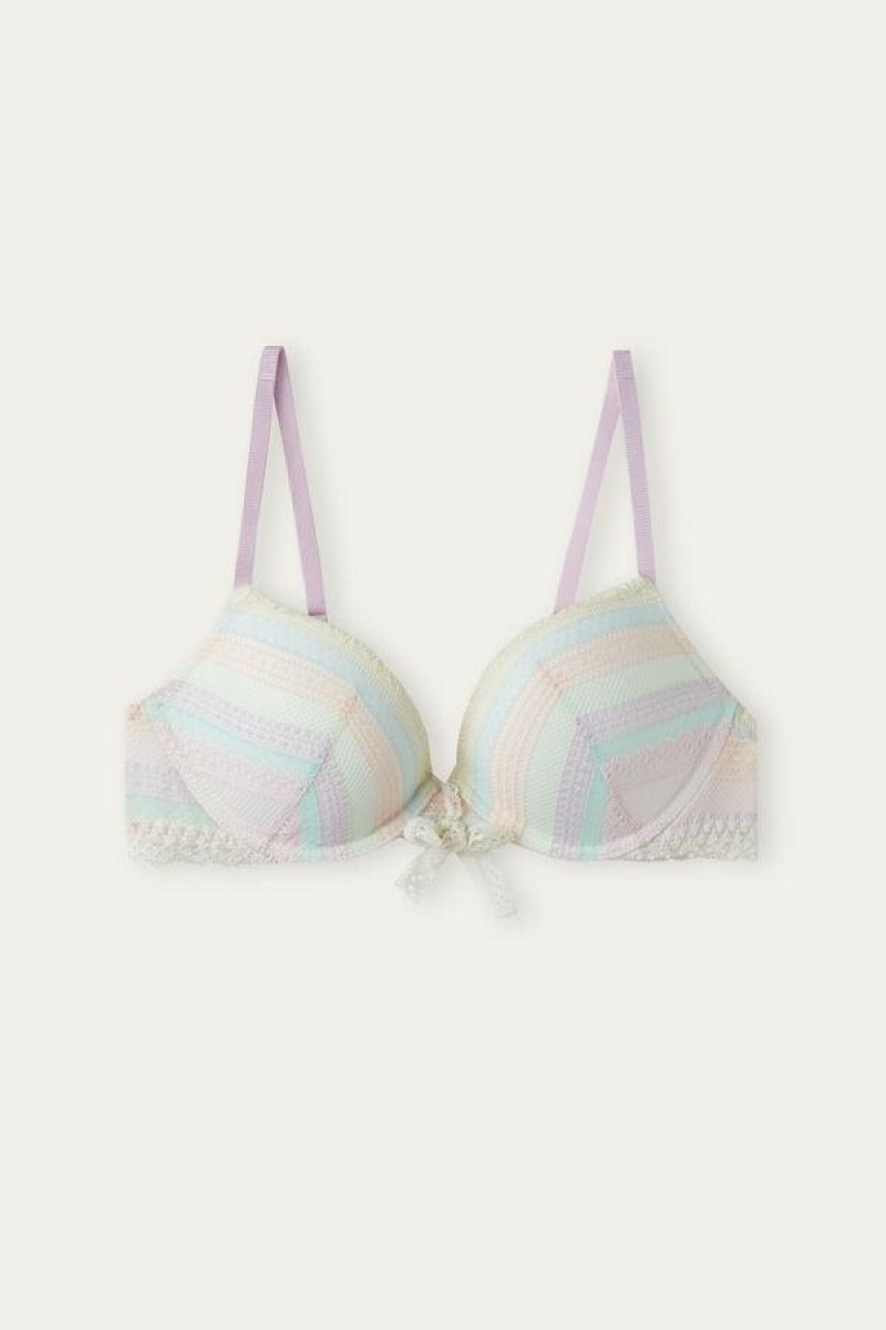 Intimissimi Colour Me Happy Elettra Super Push-up Women's Bras Multicolor | USA 1303YUK