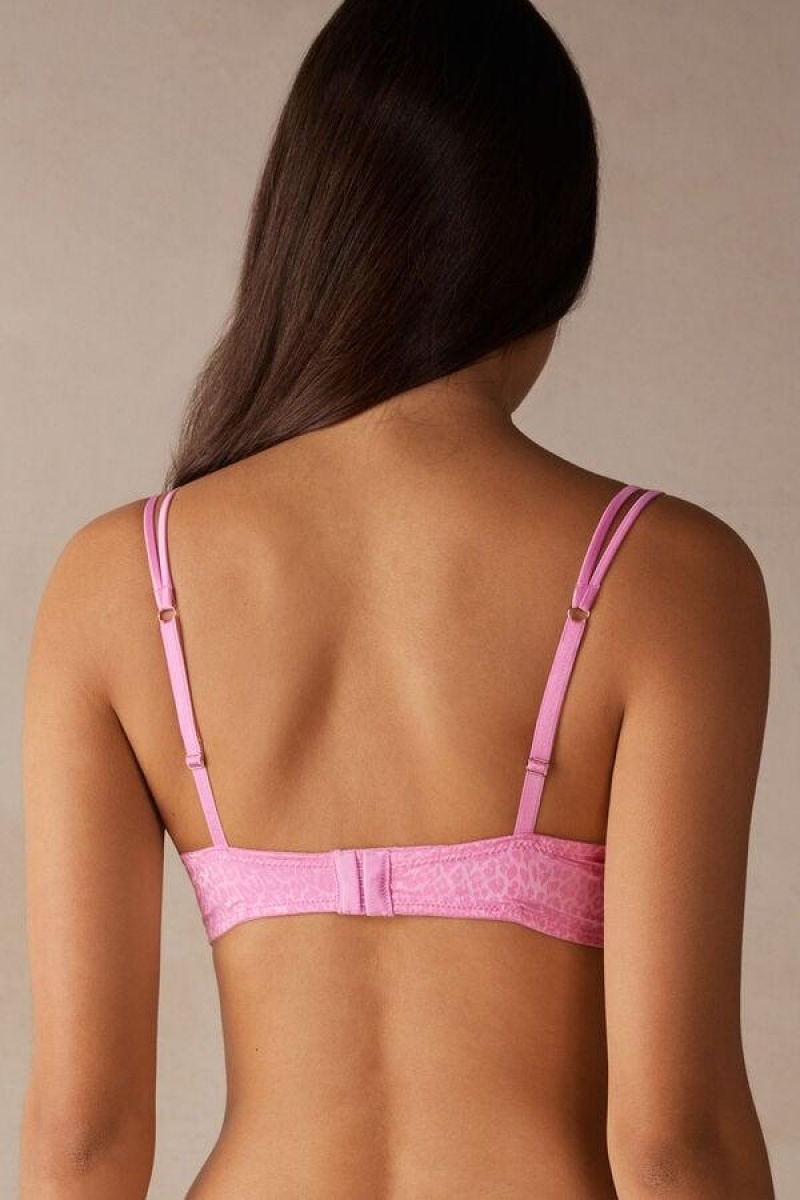 Intimissimi Cool Minimal Demi Women's Bras Pink | USA 1014EXG