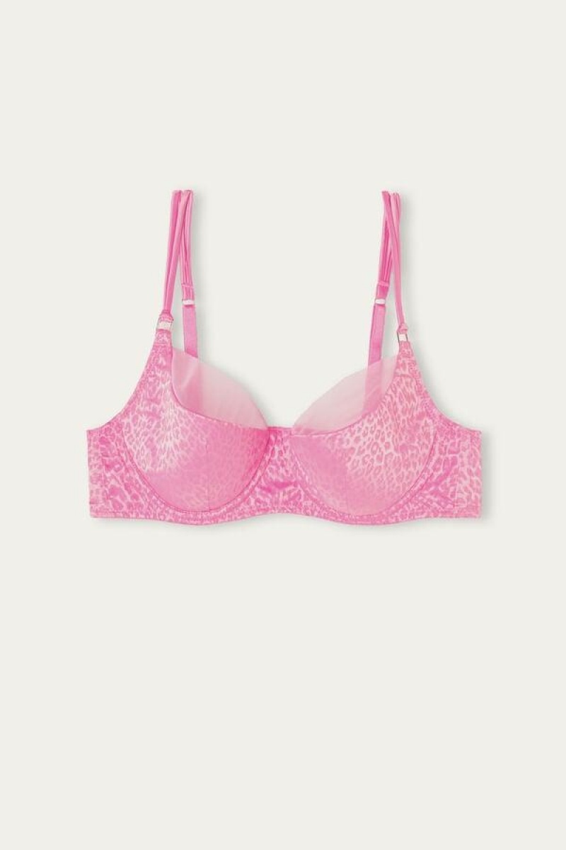 Intimissimi Cool Minimal Demi Women's Bras Pink | USA 1014EXG