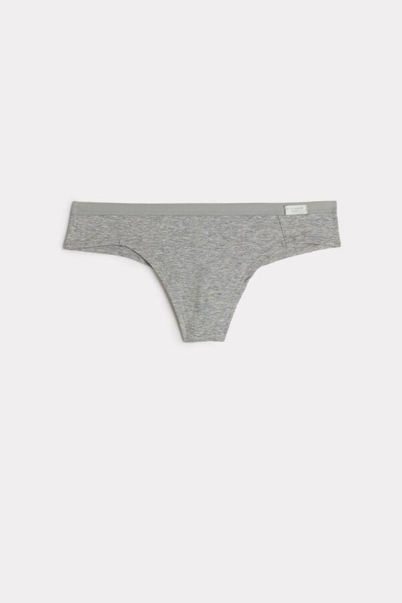 Intimissimi Cotton Brazilian Women's Panties Light Grey | USA 2567LHI