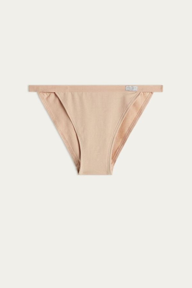 Intimissimi Cotton String Women's Panties Beige | USA 2437LHI