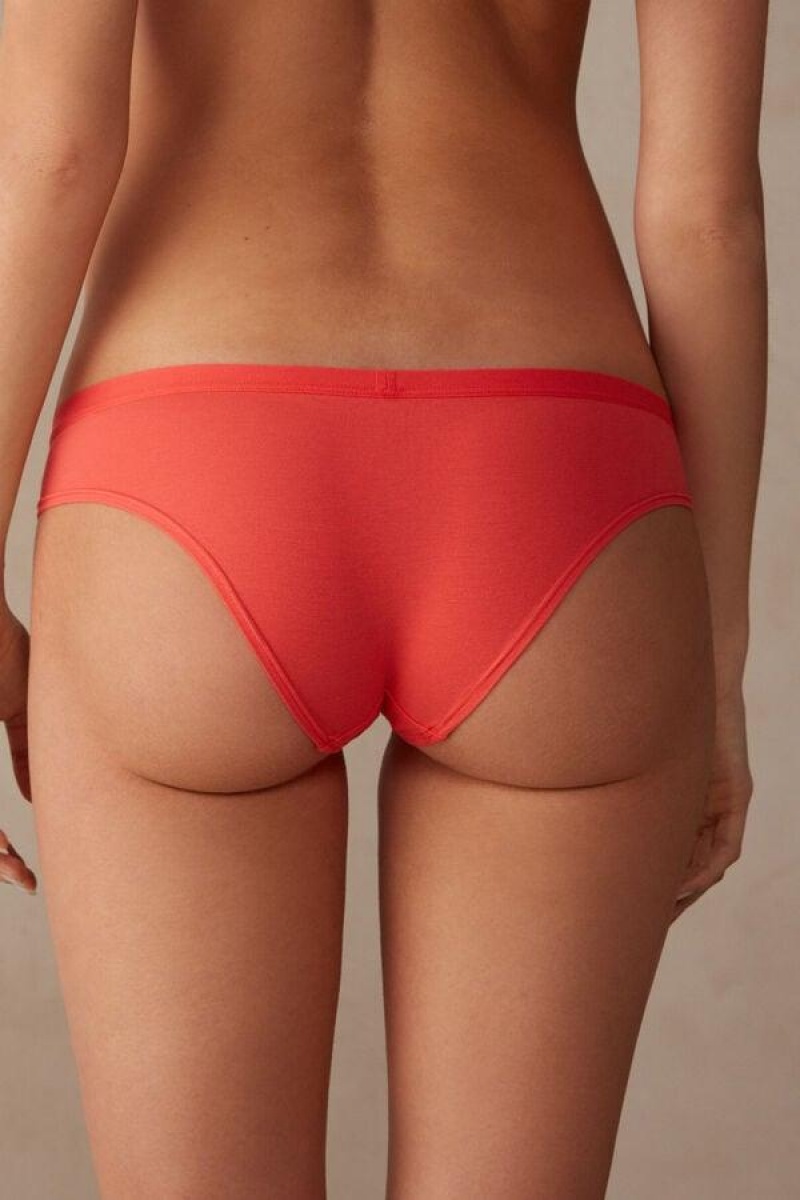 Intimissimi Cotton Women's Panties Deep Red | USA 2371UTZ