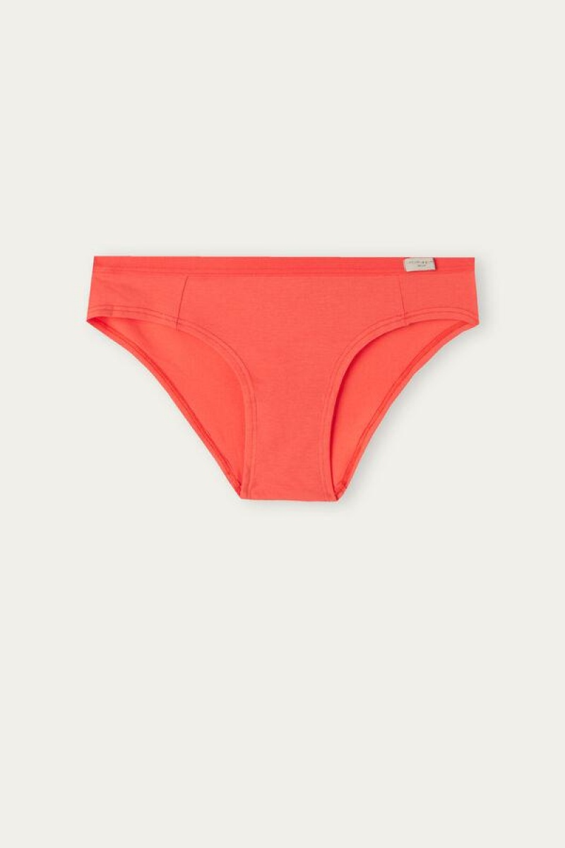 Intimissimi Cotton Women's Panties Deep Red | USA 2371UTZ