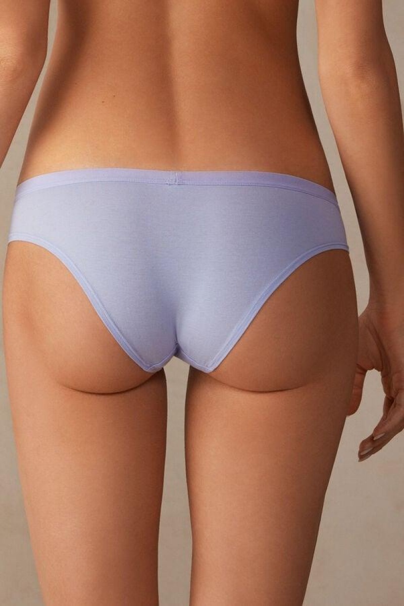 Intimissimi Cotton Women's Panties Lavender | USA 2375EXB