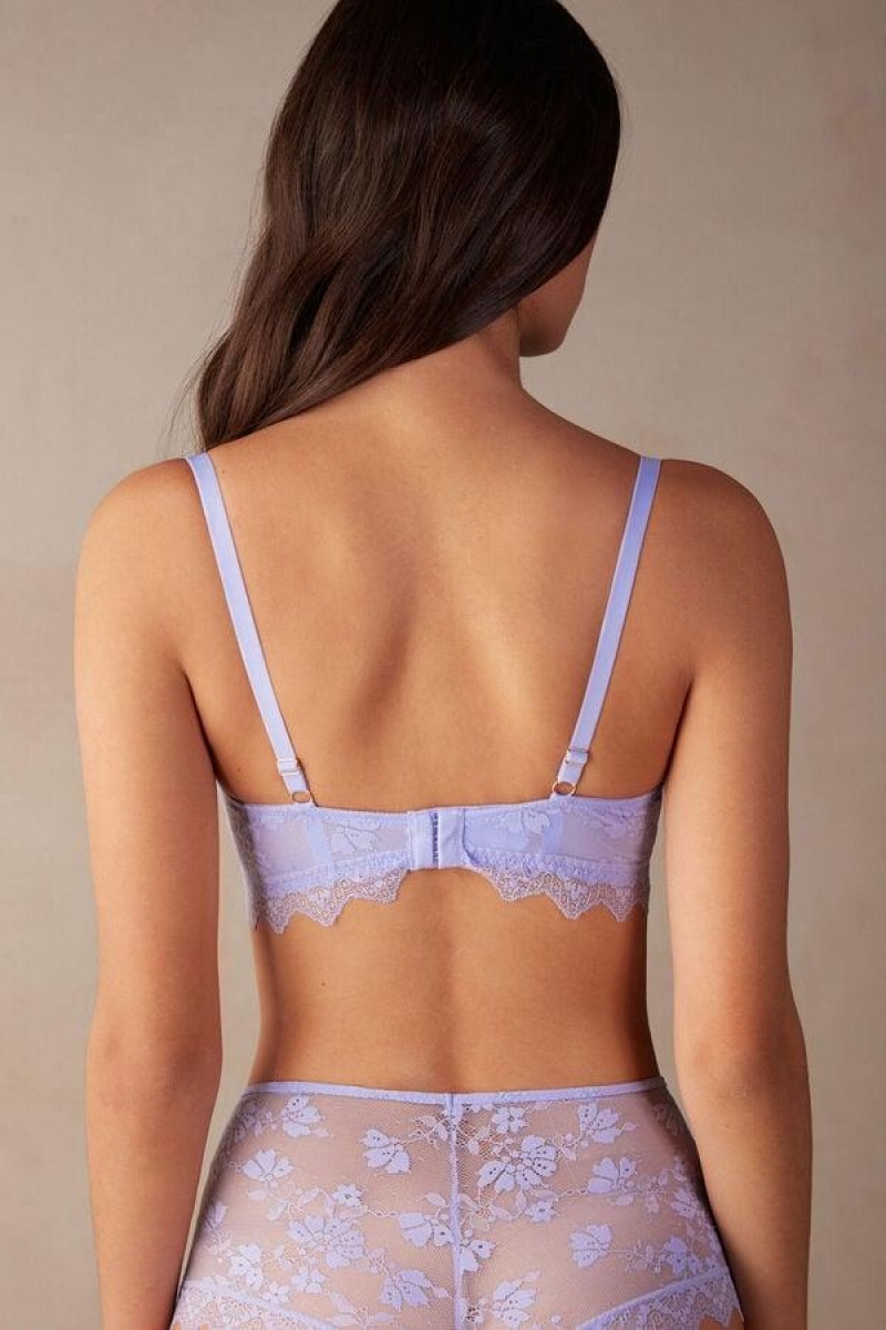 Intimissimi Cover Me in Daisies Daniela Balconette Women's Bras Lavender | USA 1465SOB