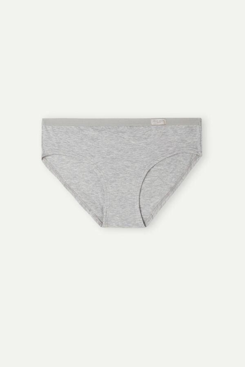 Intimissimi Cozy in Cotton Women's Panties Light Grey | USA 2399TVC