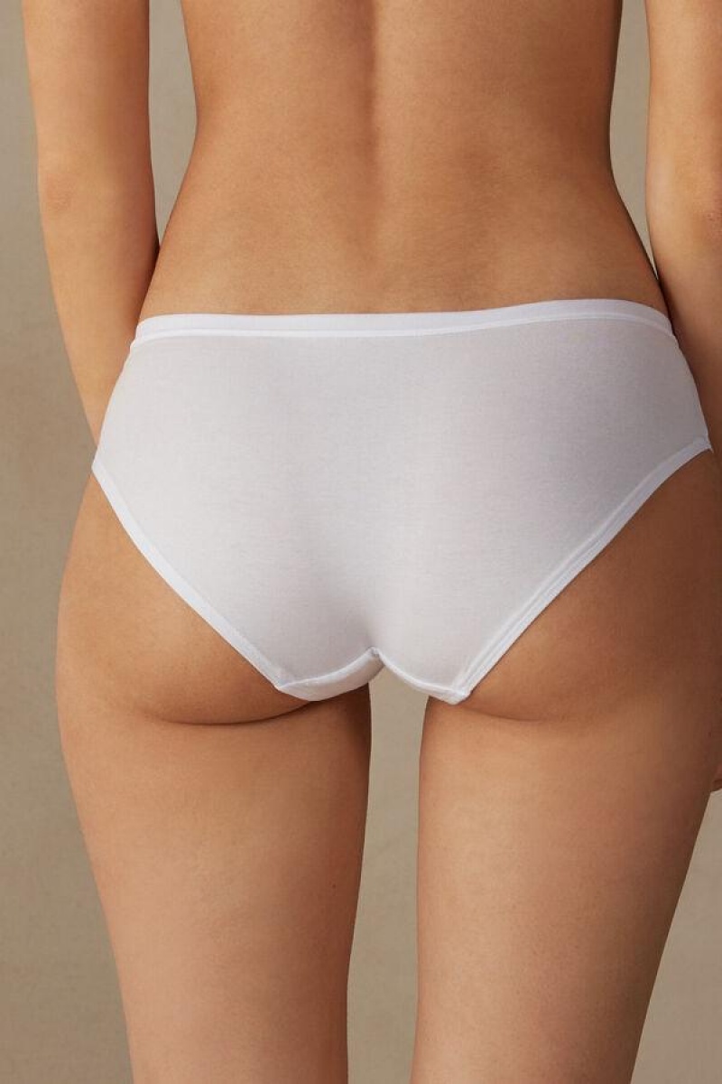 Intimissimi Cozy in Cotton Women's Panties White | USA 2400RWV