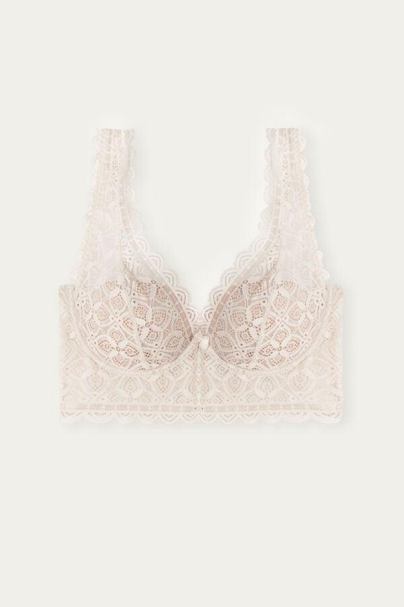 Intimissimi Eleonora Balconette in Lace Women's Bras Pink | USA 1244NBA