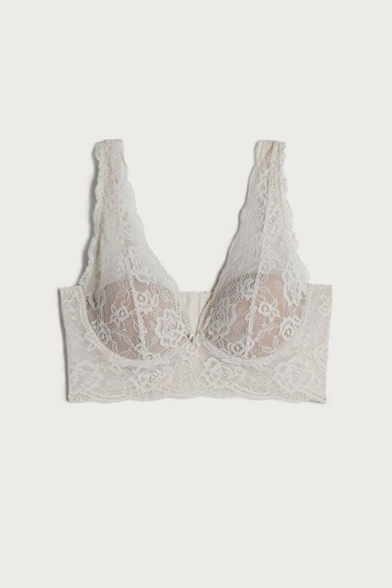 Intimissimi Eleonora Lace Balconette Women's Bras Pink | USA 1111CEI